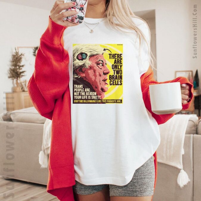 Clive Palmer Funny Quote Tee - There Are Only Two Brain Cells, Trans People Are Not the Problem Shirt