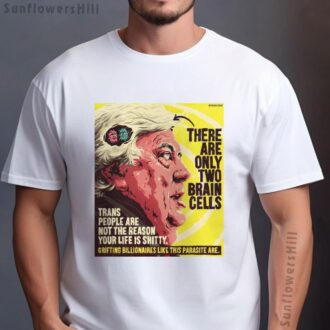 Clive Palmer Funny Quote Tee - There Are Only Two Brain Cells, Trans People Are Not the Problem Shirt