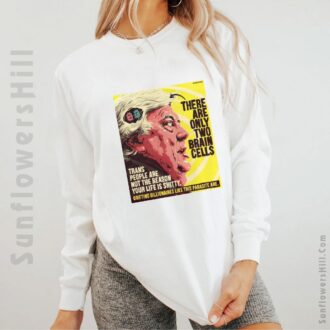 Clive Palmer Funny Quote Tee - There Are Only Two Brain Cells, Trans People Are Not the Problem Shirt