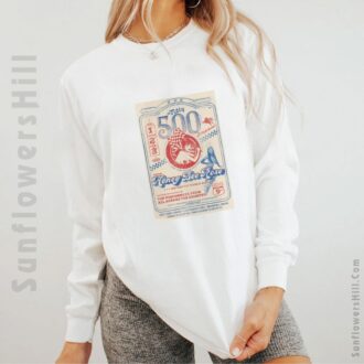 Honey Bee Rose & The Titty 500 Burlesque T-Shirt - Rocket Doll Revue Poster Tee
