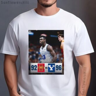 Iowa State Cyclones vs BYU Cougars Final Score 92-96 T-Shirt – Keba Keita Semifinals Victory