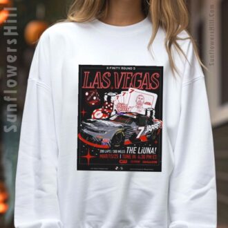 Justin Allgaier Xfinity Round 5 Las Vegas 2025 Official Poster T-Shirt - NASCAR Racing Fan Apparel