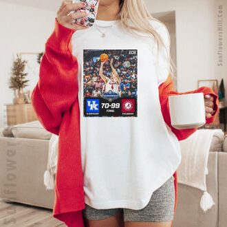 Kentucky Wildcats vs Alabama Crimson Tide SEC 2025 Basketball Shirt - Final Score 70-99