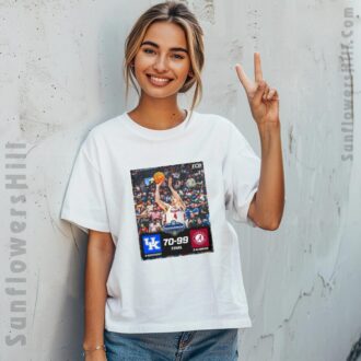 Kentucky Wildcats vs Alabama Crimson Tide SEC 2025 Basketball Shirt - Final Score 70-99