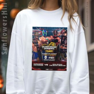 Komander vs Dralistico AEW Collision T-Shirt - Slam Dunk Sunday AEW Wrestling Shirt