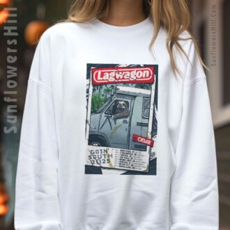 Lagwagon Goin' South 2025 Tour Poster T-Shirt - Montevideo Uruguay & Florianopolis Brazil Punk Rock Merch