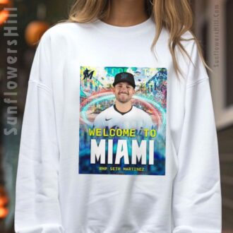 Miami Marlins Welcome Back Seth Martinez T-Shirt - 305 Baseball Fan Gear