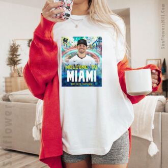 Miami Marlins Welcome Back Seth Martinez T-Shirt - 305 Baseball Fan Gear