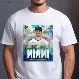 Miami Marlins Welcome Back Seth Martinez T-Shirt - 305 Baseball Fan Gear