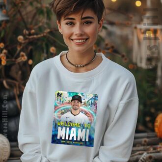 Miami Marlins Welcome Back Seth Martinez T-Shirt - 305 Baseball Fan Gear