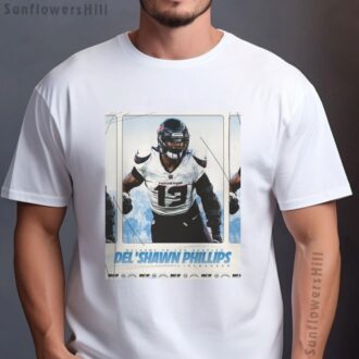 NFL Los Angeles Chargers Del'Shawn Phillips T-Shirt - Bolt Up Linebacker Apparel