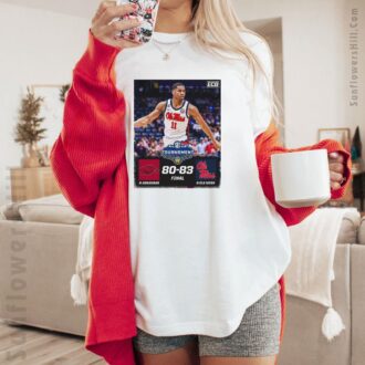 Ole Miss Rebels vs Arkansas Razorbacks Game Day Shirt - 2025 SEC Tournament Score 80-83 Fan Apparel
