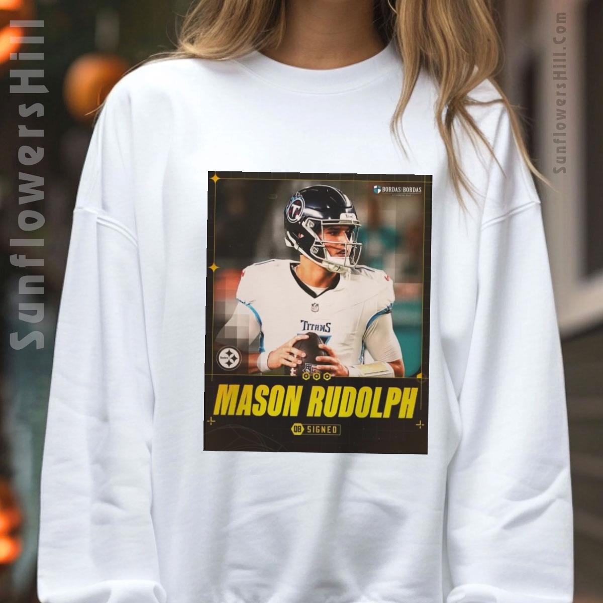 Pittsburgh Steelers QB Mason Rudolph Two-Year Contract Official Poster T-Shirt