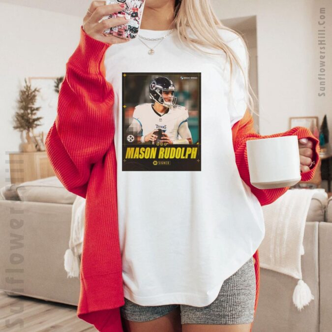 Pittsburgh Steelers QB Mason Rudolph Two-Year Contract Official Poster T-Shirt