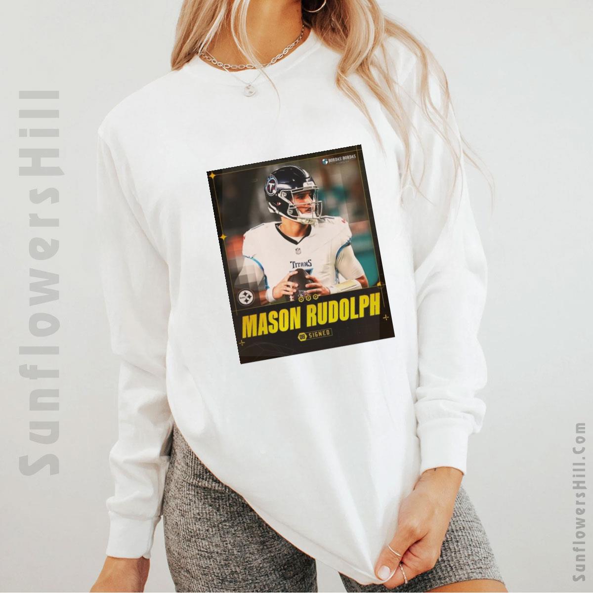 Pittsburgh Steelers QB Mason Rudolph Two-Year Contract Official Poster T-Shirt