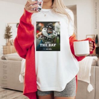 San Francisco 49ers NFL Welcome to the Bay TE Luke Farrell T-Shirt - Official Poster Design for Fans