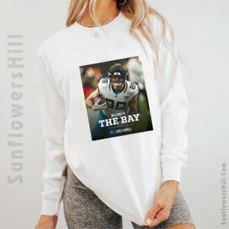 San Francisco 49ers NFL Welcome to the Bay TE Luke Farrell T-Shirt - Official Poster Design for Fans
