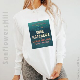 Dave Matthews Lukas Nelson Official Big Sky Montana 2025 Concert T-Shirt - August 1-2 Event