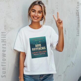Dave Matthews Lukas Nelson Official Big Sky Montana 2025 Concert T-Shirt - August 1-2 Event