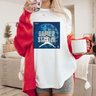 Los Angeles Dodgers MLB 2025 Roki Sasaki Game 2 Starters World Tour Tokyo Series T-Shirt