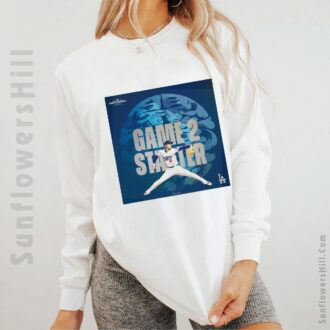 Los Angeles Dodgers MLB 2025 Roki Sasaki Game 2 Starters World Tour Tokyo Series T-Shirt