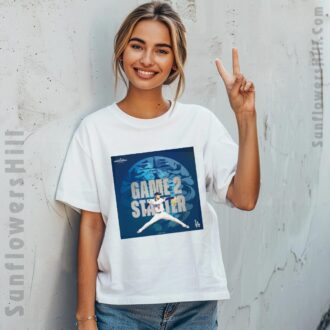 Los Angeles Dodgers MLB 2025 Roki Sasaki Game 2 Starters World Tour Tokyo Series T-Shirt