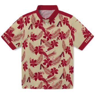 Arizona Diamondbacks Botanical Print Hawaiian Shirt - Tropical Summer Aloha Gear
