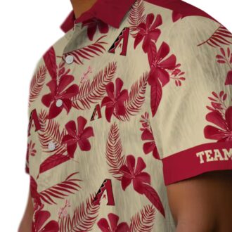 Arizona Diamondbacks Botanical Print Hawaiian Shirt - Tropical Summer Aloha Gear