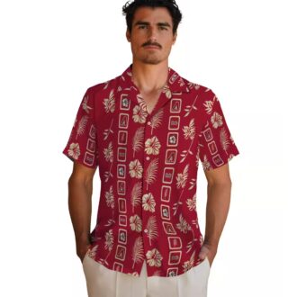 Arizona Diamondbacks Floral Aloha Shirt - Red MLB Team Hawaiian Shirt for Beach & Summer