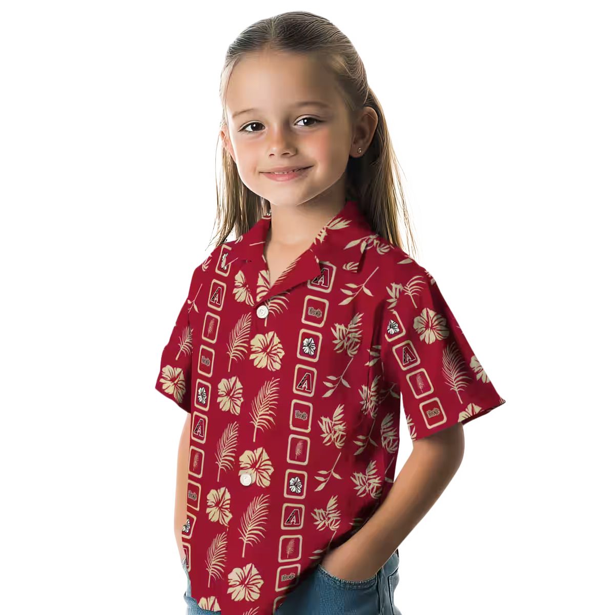 Arizona Diamondbacks Floral Aloha Shirt - Red MLB Team Hawaiian Shirt for Beach & Summer