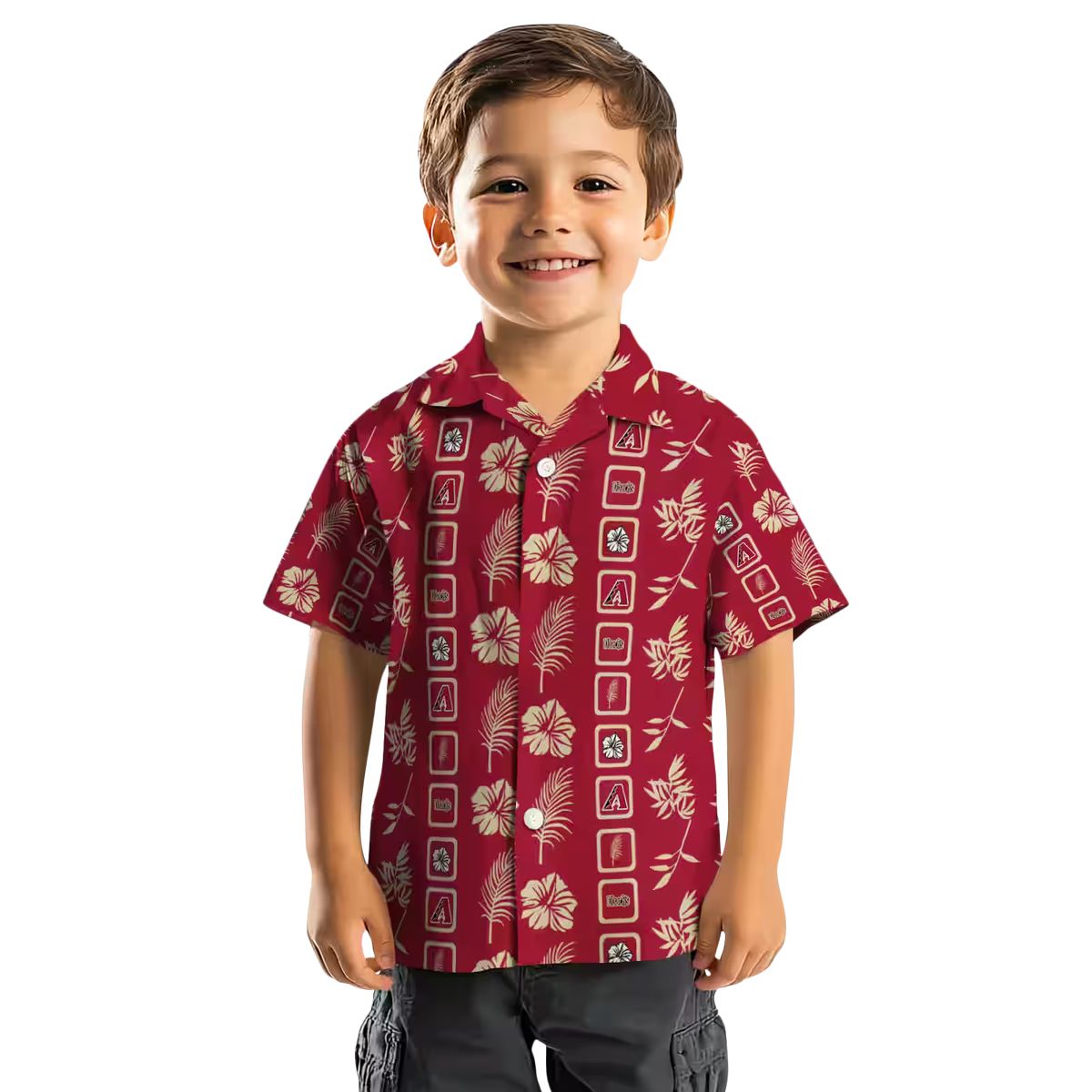 Arizona Diamondbacks Floral Aloha Shirt - Red MLB Team Hawaiian Shirt for Beach & Summer