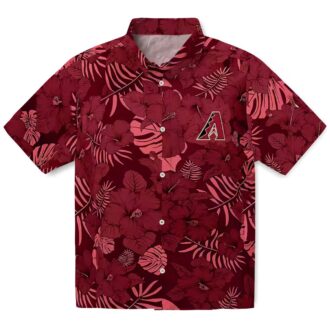 Arizona Diamondbacks Jungle Vibes Red Hawaiian Shirt - MLB Fan Summer Outfit
