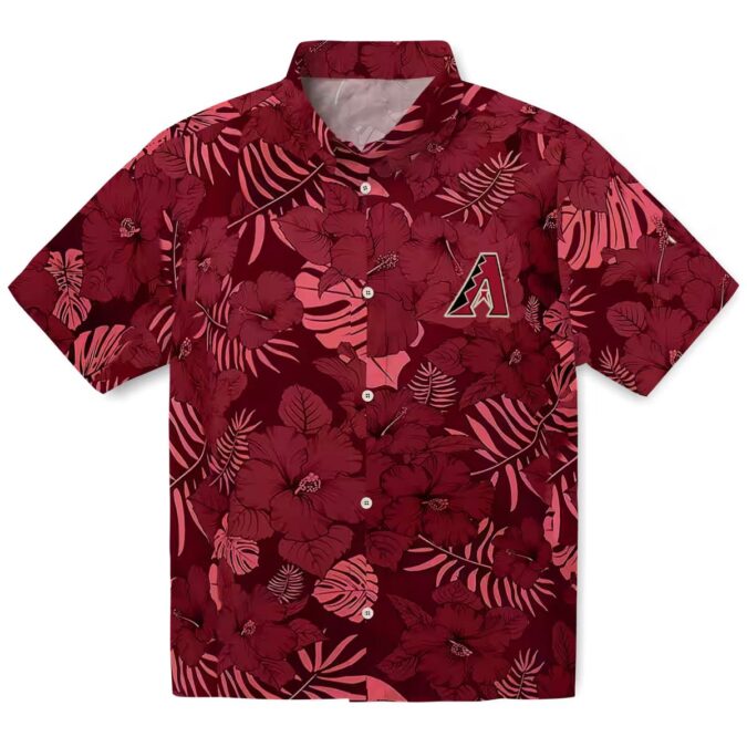 Arizona Diamondbacks Jungle Vibes Red Hawaiian Shirt - MLB Fan Summer Outfit