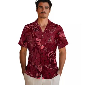 Arizona Diamondbacks Jungle Vibes Red Hawaiian Shirt - MLB Fan Summer Outfit
