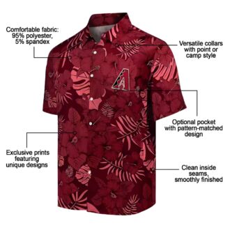 Arizona Diamondbacks Jungle Vibes Red Hawaiian Shirt - MLB Fan Summer Outfit