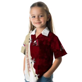 Arizona Diamondbacks Red & White Hawaiian Shirt - Custom MLB Fan Summer Apparel