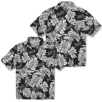 Arizona Diamondbacks Tropical Hawaiian Shirt - Monstera Leaf Pattern in Black, MLB Baseball Fan Gear