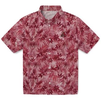 Arizona Diamondbacks Tropical Red Hawaiian Shirt - MLB Summer Aloha Shirt with Leafy Pattern