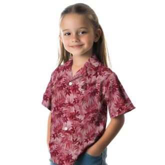 Arizona Diamondbacks Tropical Red Hawaiian Shirt - MLB Summer Aloha Shirt with Leafy Pattern