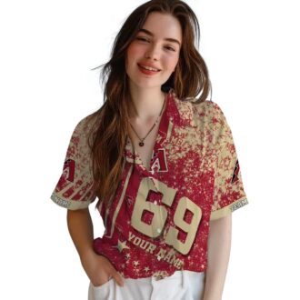 Custom Arizona Diamondbacks Red Hawaiian Shirt for Fans, MLB Star Stripes Summer Outfit