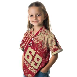 Custom Arizona Diamondbacks Red Hawaiian Shirt for Fans, MLB Star Stripes Summer Outfit