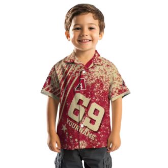 Custom Arizona Diamondbacks Red Hawaiian Shirt for Fans, MLB Star Stripes Summer Outfit