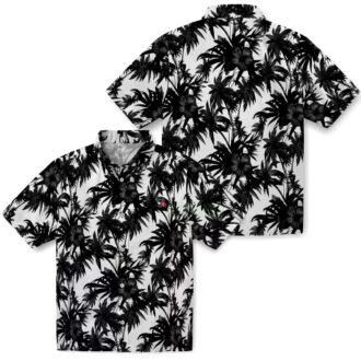 Men's Arizona Diamondbacks Hawaiian Shirt with Palm Motifs - MLB Black & White Beach Shirt