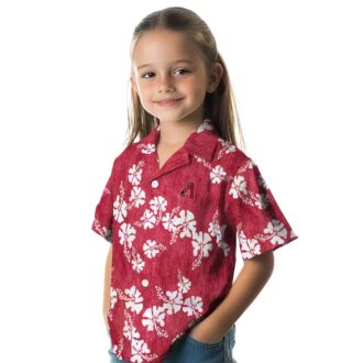 MLB Arizona Diamondbacks Hibiscus Clusters Red Hawaiian Shirt - Beach & Summer Style