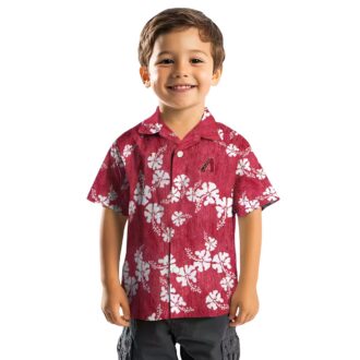 MLB Arizona Diamondbacks Hibiscus Clusters Red Hawaiian Shirt - Beach & Summer Style