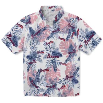 Atlanta Braves Floral Hawaiian Shirt for Men & Women - White Tropical MLB Baseball Apparel