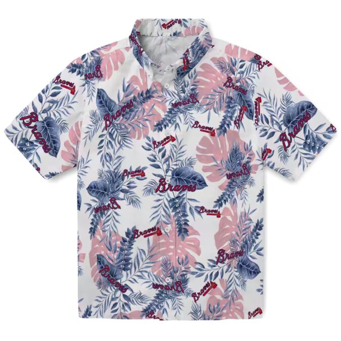 Atlanta Braves Floral Hawaiian Shirt for Men & Women - White Tropical MLB Baseball Apparel