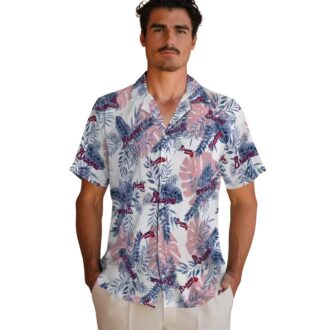 Atlanta Braves Floral Hawaiian Shirt for Men & Women - White Tropical MLB Baseball Apparel