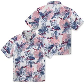 Atlanta Braves Floral Hawaiian Shirt for Men & Women - White Tropical MLB Baseball Apparel