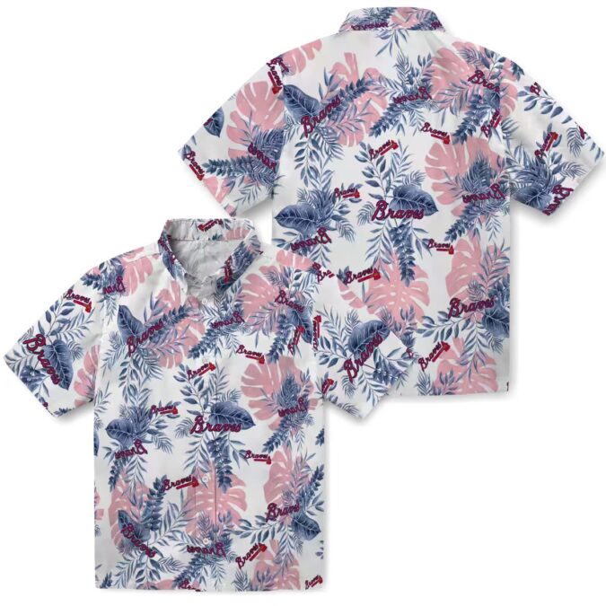 Atlanta Braves Floral Hawaiian Shirt for Men & Women - White Tropical MLB Baseball Apparel